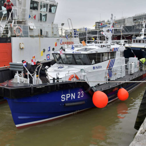 Mise à l&rsquo;eau Vedette Police Fédérale Belge