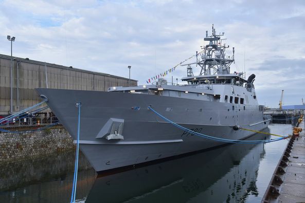 Inauguration du Patrouilleur Outre Mer « Teriieroo A Teriierooterai » à Calais