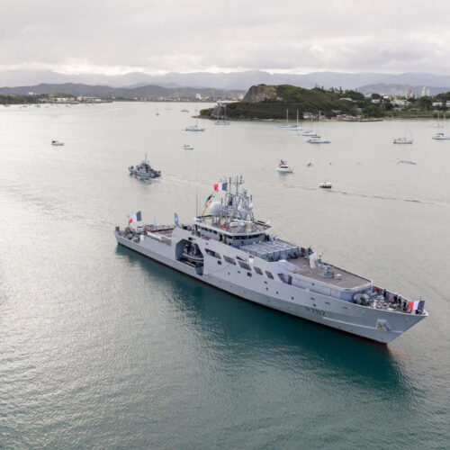 Arrivée du patrouilleur outre-mer Jean Tranape à Nouméa