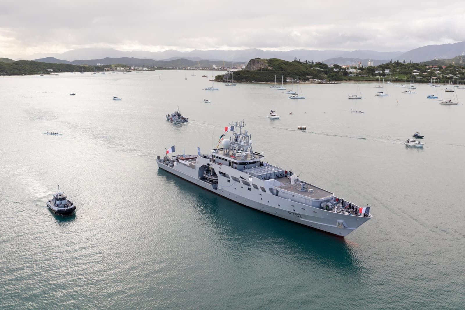 Arrivée du patrouilleur outre-mer Jean Tranape à Nouméa