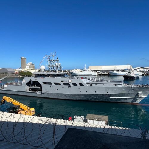 Arrivée du patrouilleur Auguste Techer à La Réunion
