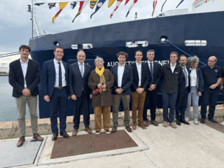 Inauguration du baliseur océanique Augustin Fresnel