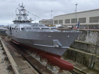 Cérémonie de baptême du Patrouilleur Outre-Mer Jean Tranape